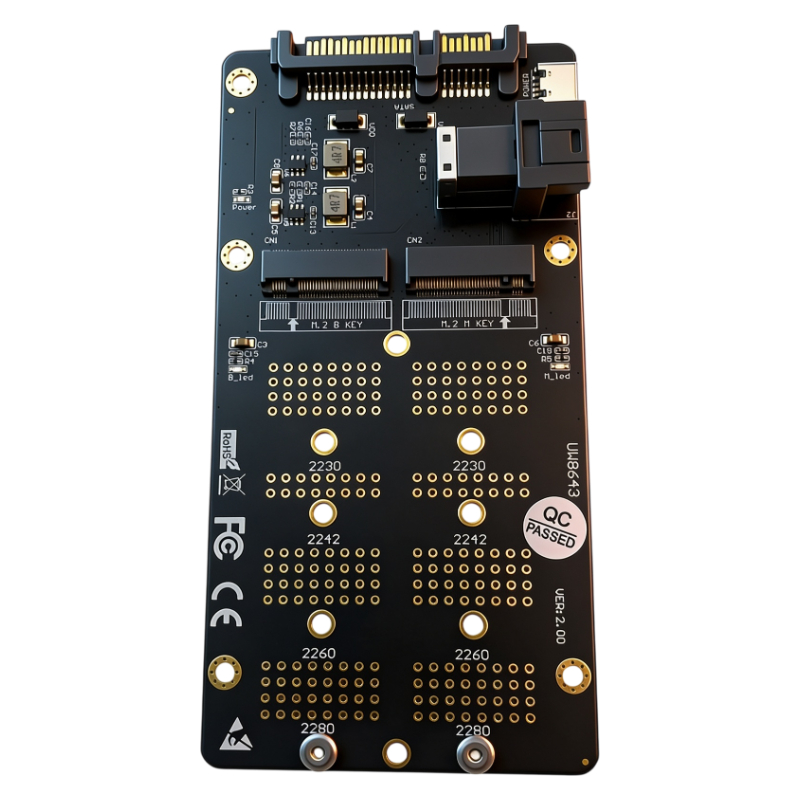 2in1 M.2 NVMe SATA NGFF SSD Ad - Memory Card Ssd 评论和价格