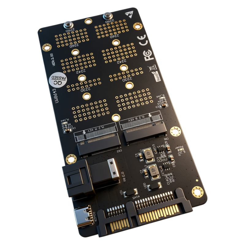 2in1 M.2 NVMe SATA NGFF SSD Ad - Memory Card Ssd 评论和价格