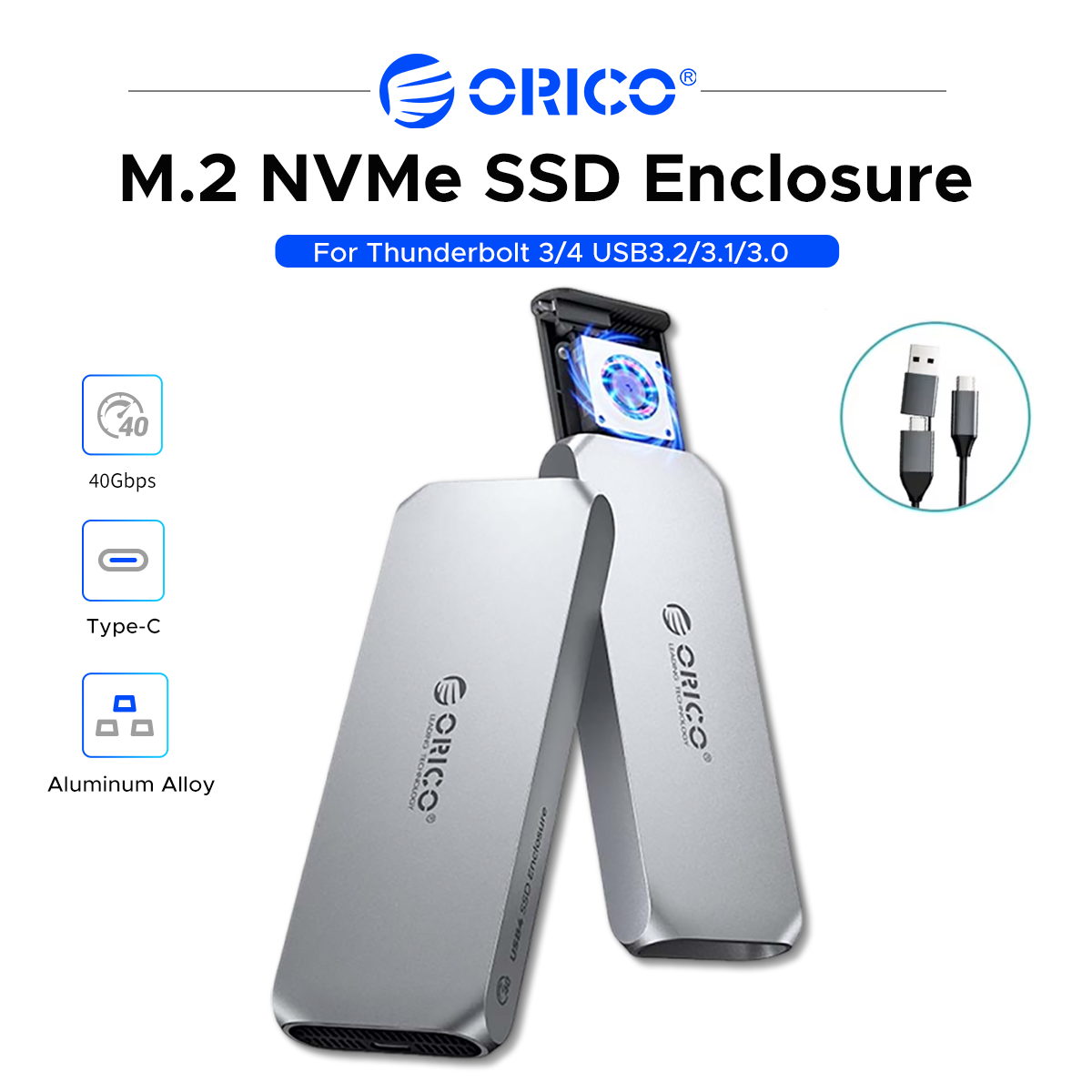 ORICO USB4 M.2 NVMe SSD Enclos - Usb4 40Gbps External Ssd 8Tb 评论和价格
